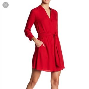 Alice and Olivia Red Wrap Dress Size 2